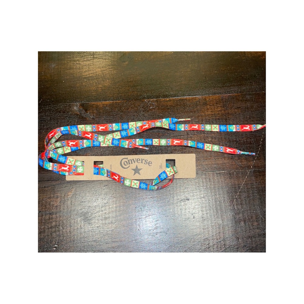Converse Christmas Holiday Theme Laces 36" Novelty‎